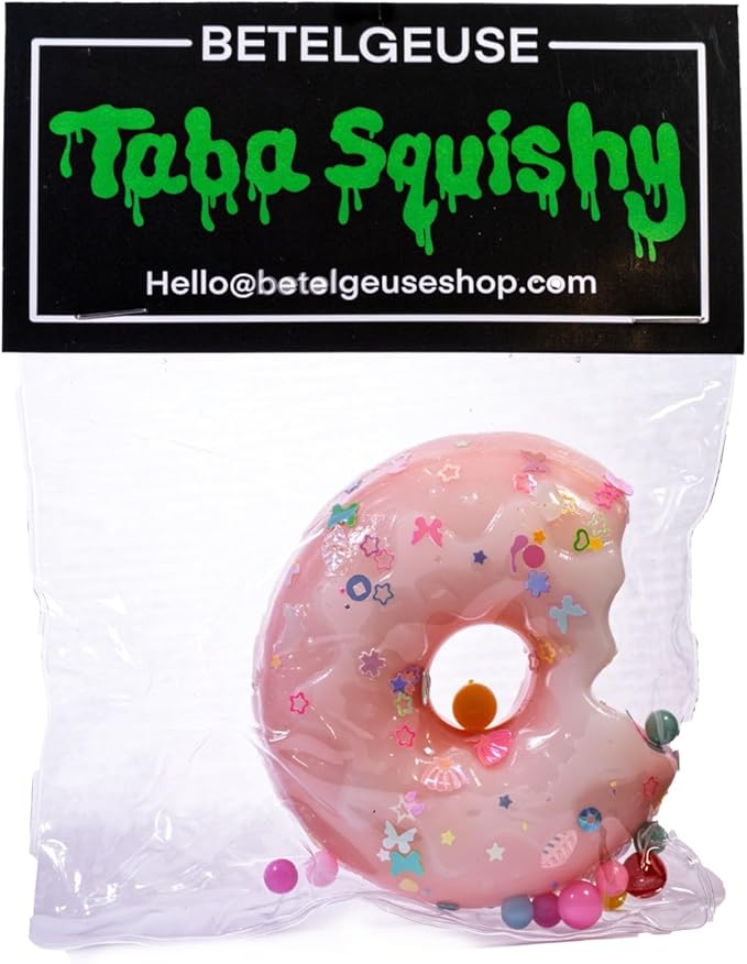 Betelgeuse Taba Squishy Donut; Viral Taba Squishy Pastry; Sensory Squeeze Toy Kids; Stress Toy Adults; Waffle and Doughnut Variety (Doughnut)
